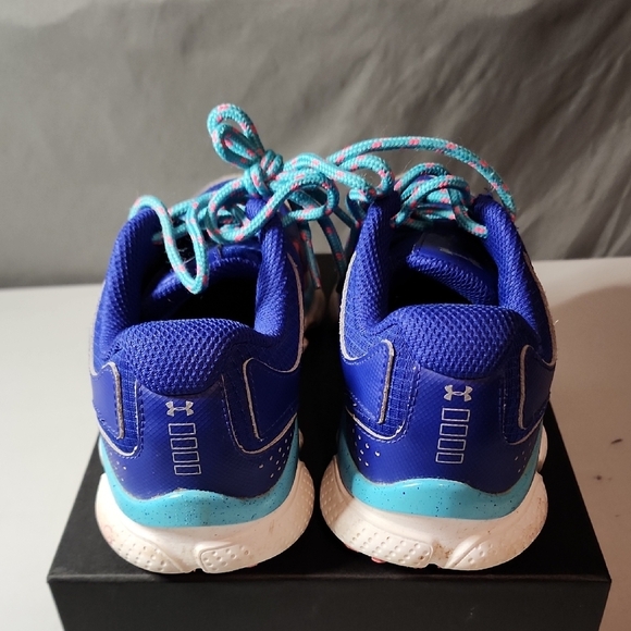 Under Armour Women's Athletic Shoes in Blue and Coral - Picture 6 of 8